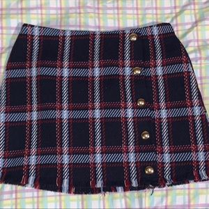 Plaid Mini Skirt
